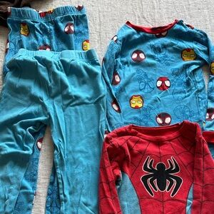 Marvel Blue and Red Kids Pajama Set (bundle)